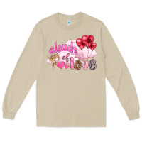 Mushroom Clouds of love with balloons Valentine's Day Long Sleeve Tee - HowdyJamesFarm