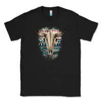 Black Western Aztec Bull Skull Classic Tee - Bettercallsaul