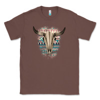 Chestnut Western Aztec Bull Skull Classic Tee - Bettercallsaul