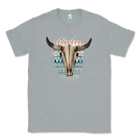 Heather Grey Western Aztec Bull Skull Classic Tee - Bettercallsaul