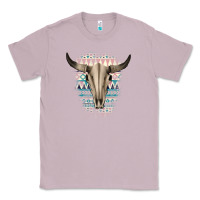 Lilac Western Aztec Bull Skull Classic Tee - Bettercallsaul