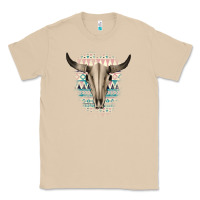 Mushroom Western Aztec Bull Skull Classic Tee - Bettercallsaul