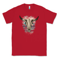 Red Western Aztec Bull Skull Classic Tee - Bettercallsaul