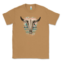 Toasted Coconut Western Aztec Bull Skull Classic Tee - Bettercallsaul