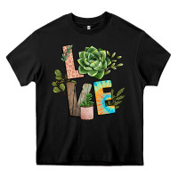 Black plant love Heavy Core Tee - NancyCooperArtShop