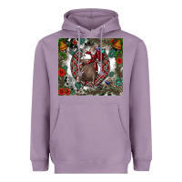 Lavender Rodeo Santa Heavyweight Hoodie - CowhideDigitalArt