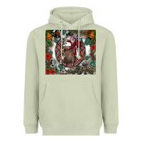 Matcha Rodeo Santa Heavyweight Hoodie - CowhideDigitalArt