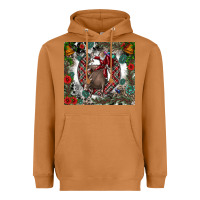 Meerkat Rodeo Santa Heavyweight Hoodie - CowhideDigitalArt