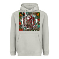 Moon Dust Rodeo Santa Heavyweight Hoodie - CowhideDigitalArt