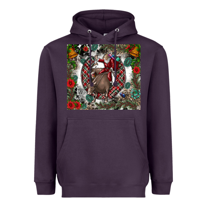 Rodeo Santa Heavyweight Hoodie by CowhideDigitalArt | Teevron
