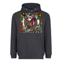Smoke Rodeo Santa Heavyweight Hoodie - CowhideDigitalArt