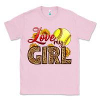 Bubblegum Pink Love My Girl Softball Classic Tee - LillyAllenDesigns