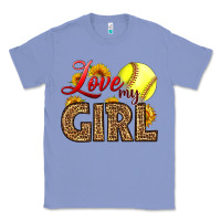 Colony Blue Love My Girl Softball Classic Tee - LillyAllenDesigns