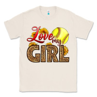 Natural Love My Girl Softball Classic Tee - LillyAllenDesigns