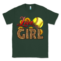 Sports Green Love My Girl Softball Classic Tee - LillyAllenDesigns