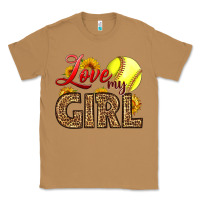 Toasted Coconut Love My Girl Softball Classic Tee - LillyAllenDesigns