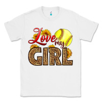 White Love My Girl Softball Classic Tee - LillyAllenDesigns