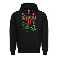 Black Daddy Elf Zipper Hoodie - BundleAndBundleShop