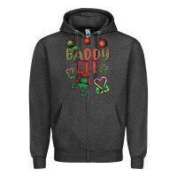 Charcoal Heather Daddy Elf Zipper Hoodie - BundleAndBundleShop