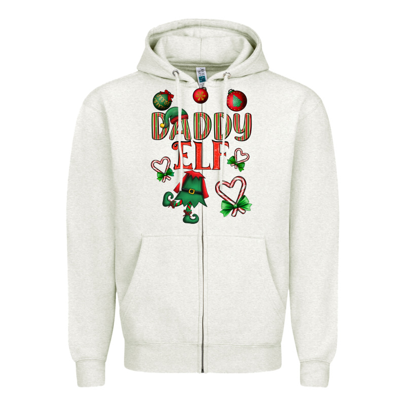 Daddy Elf Zipper Hoodie by BundleAndBundleShop | Teevron