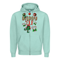 Seafoam Daddy Elf Zipper Hoodie - BundleAndBundleShop
