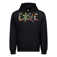 Black love autism awareness leopard cowhide Urban Hoodie - Artiststas