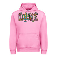 Fuchsia Pink love autism awareness leopard cowhide Urban Hoodie - Artiststas