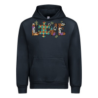 Navy love autism awareness leopard cowhide Urban Hoodie - Artiststas