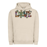 Pigment French Oak love autism awareness leopard cowhide Urban Hoodie - Artiststas