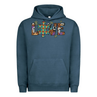 Pigment Midnight Navy love autism awareness leopard cowhide Urban Hoodie - Artiststas