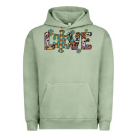 Pigment Oil Green love autism awareness leopard cowhide Urban Hoodie - Artiststas
