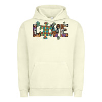 Pigment Pistachio love autism awareness leopard cowhide Urban Hoodie - Artiststas