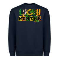 Navy Lucky hunter St. Patrick's Day Heavyweight Sweatshirt - CowGirlArtShop