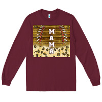 Burgundy mama baseball sippy cup Long Sleeve Tee - TumblerDesignByShophia