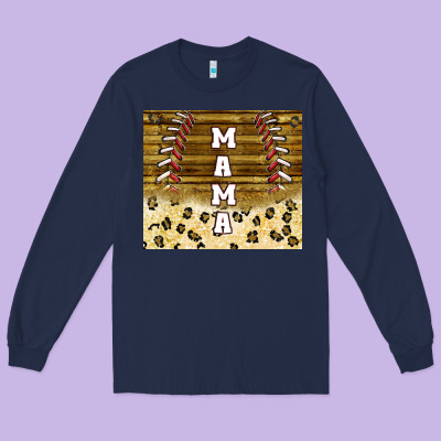 Mama Baseball Sippy Cup Long Sleeve Tee Designed By Tumblerdesignbyshophia