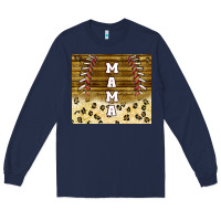 Navy mama baseball sippy cup Long Sleeve Tee - TumblerDesignByShophia