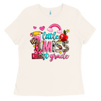 Bone little miss first grade Ladies Tee - NancyCooperArtShop