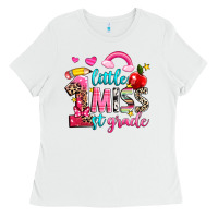 White little miss first grade Ladies Tee - NancyCooperArtShop