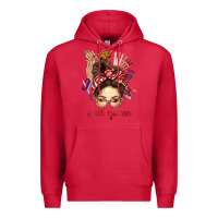 Cardinal nail queen messy bun with crown bbs Premium Hoodie - BundleAndBundleShop