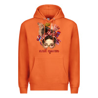 Carrot nail queen messy bun with crown bbs Premium Hoodie - BundleAndBundleShop