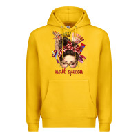 Lemon nail queen messy bun with crown bbs Premium Hoodie - BundleAndBundleShop