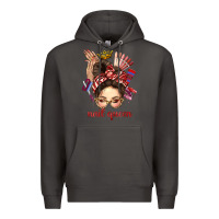 Smoke nail queen messy bun with crown bbs Premium Hoodie - BundleAndBundleShop