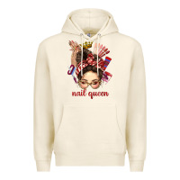 Tofu nail queen messy bun with crown bbs Premium Hoodie - BundleAndBundleShop