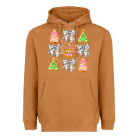 Meerkat Christmas Trees And Bow Heavyweight Hoodie - CowhideDigitalArt