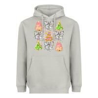 Moon Dust Christmas Trees And Bow Heavyweight Hoodie - CowhideDigitalArt