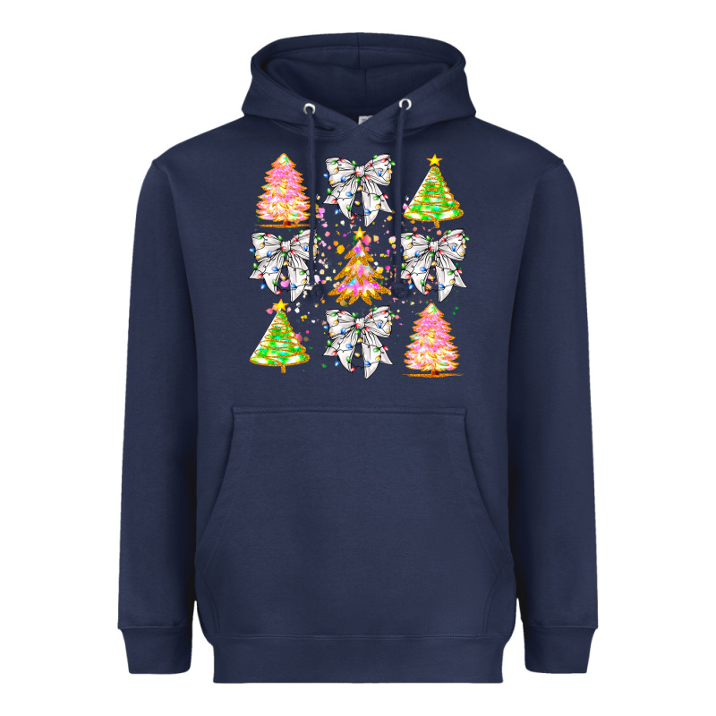 Christmas Trees And Bow Heavyweight Hoodie by CowhideDigitalArt | Teevron