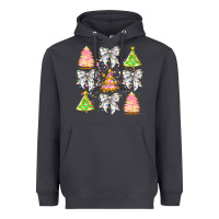 Smoke Christmas Trees And Bow Heavyweight Hoodie - CowhideDigitalArt