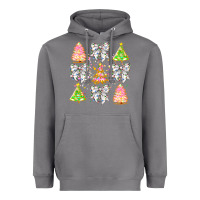 Storm Christmas Trees And Bow Heavyweight Hoodie - CowhideDigitalArt