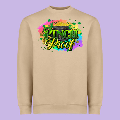 Pinch Proof St. Patrick's  Day Heavyweight Sweatshirt Designed By Howdyjamesfarm