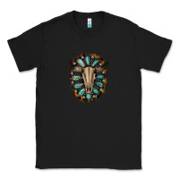 Black Western Gemstone Bull Skull Classic Tee - Bettercallsaul